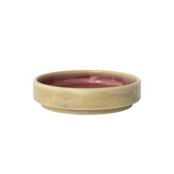 Aurora Vesuvius Rose Quartz Stacking Deep Plate - 10cm (4